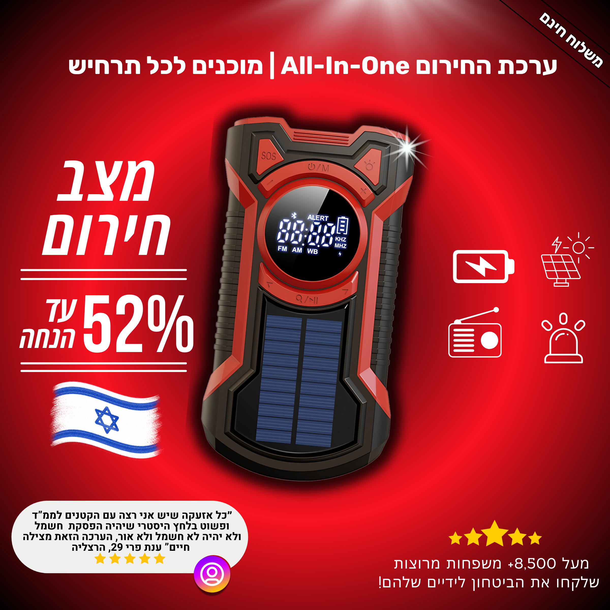 ערכת החירום All-in-One מבית - SmartshopIL